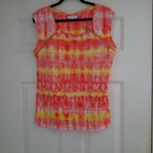 Calvin Klein multi colored top